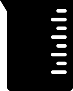 Measuring Glass Blueprint Style Svg Vector, Free Vectors File